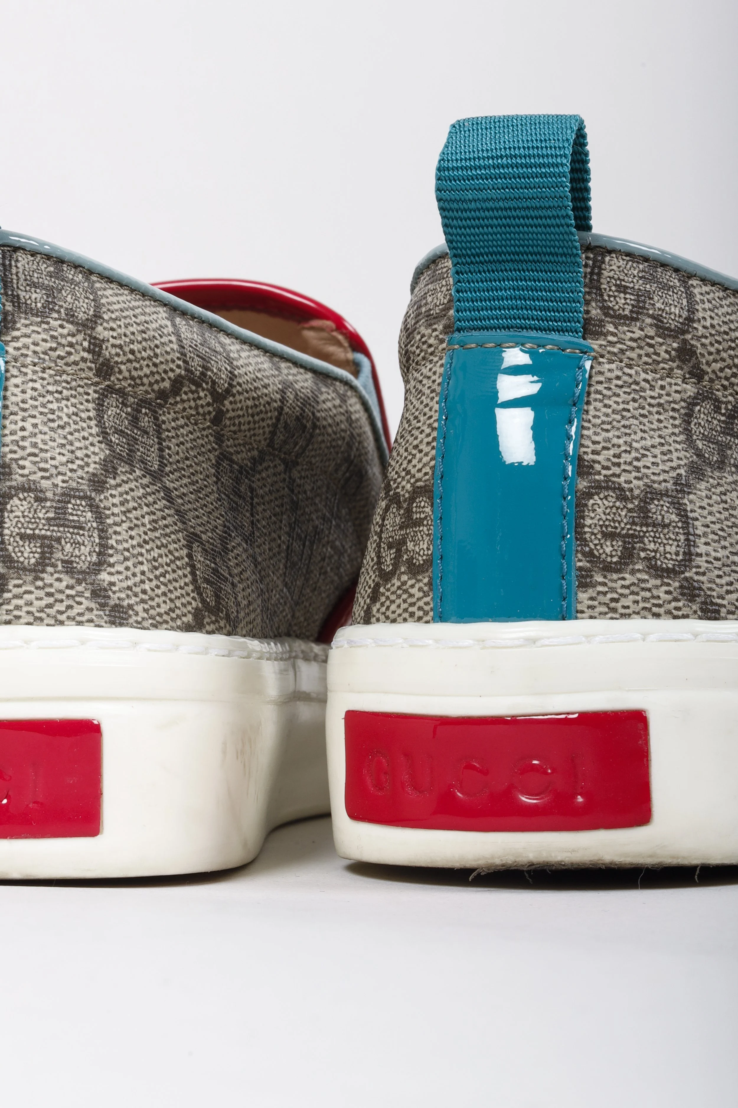 Gucci Beige GG Canvas Slip On Sneaker BLOGGER ARMOIRE